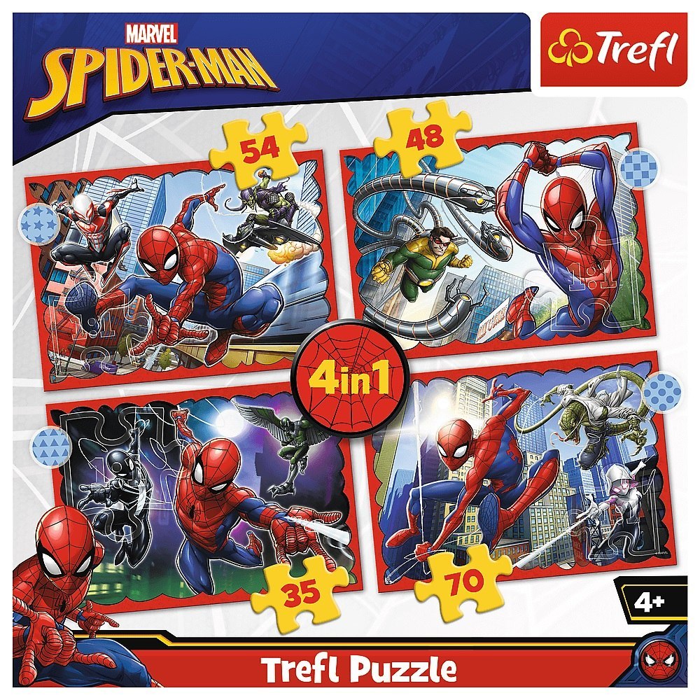 PUZZLE 4EN1 SPIDERMAN TREFL 34384